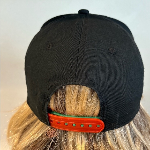 Black Super Mario Bros SnapBack Hat Unisex One Size - Picture 4 of 14